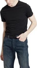 Levi's Slim Crewneck 2er-Pack T-Shirt kurzarm schwarz (Herren)