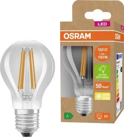 Osram Ledvance LED Ultra-Efficient Classic A100 7.2W/830 E27