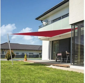 Windhager Cannes Sonnensegel dreieckig 400cm rot