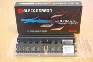 GeIL Black Dragon UDIMM 4GB Kit, DDR2-800, CL4-4-4-12