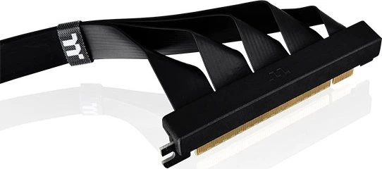 Thermaltake PCI-E Dual 90 Degree Riser Card Cable, gewinkelt, PCIe 4.0, 400mm, schwarz