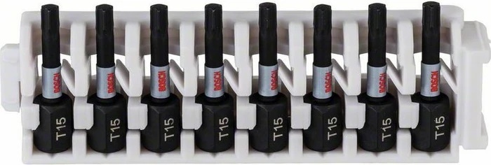 Bosch Professional Impact Control Power Torx Bit 1/4", T15x25mm, 8 Stück