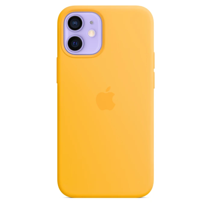 Apple Silikon Case mit MagSafe für iPhone 12 Mini Sonnenblume