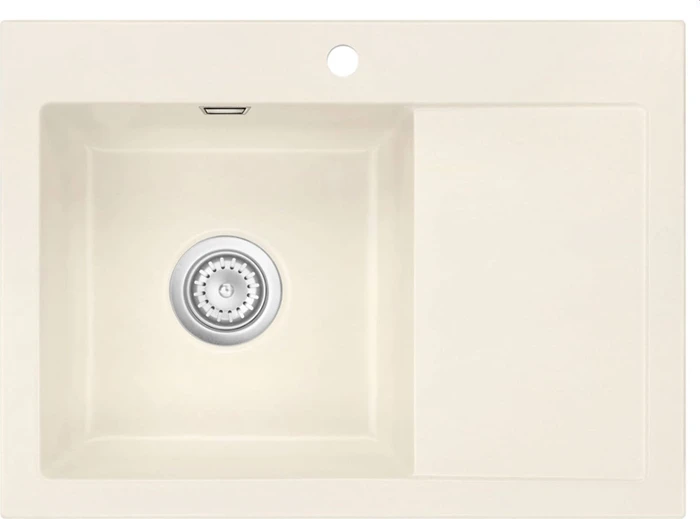 systemceram Mera 70 Einbau Becken links jasmin