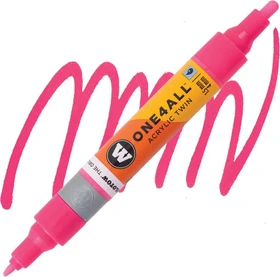 Molotow ONE4ALL Twin 1.5/4mm Acrylmarker fluoreszierend pink