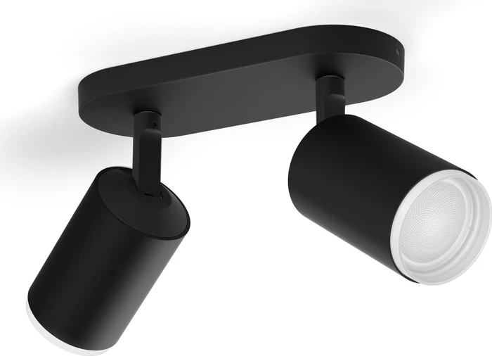 Philips Hue White and Color Ambiance Fugato Spot 2-flammig schwarz