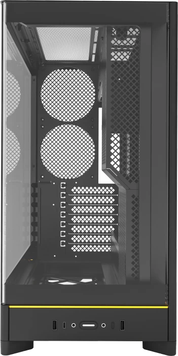 Montech HS02 Black, Glasfenster
