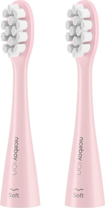 Niceboy ION Sonic Soft Ersatzbürste rosa, 2 Stück