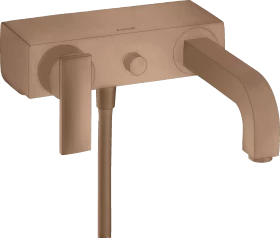 Hansgrohe Citterio Einhebel-Wannenmischer Aufputz mit Hebelgriff brushed red gold