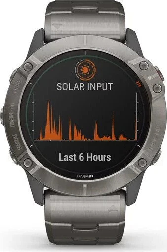 Garmin Fenix 6X Pro Solar titanium/vented titanium