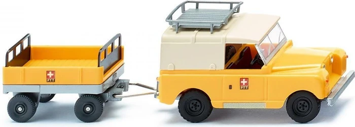 Wiking Land Rover mit Anhänger PTT