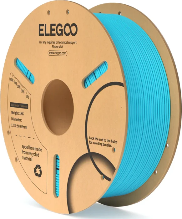 Elegoo PLA, Sky Blue, Spule, 1.75mm, 1.00kg