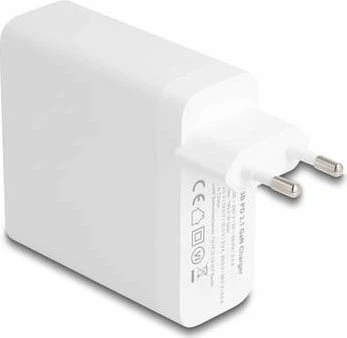DeLOCK USB GaN Ladegerät 1x USB Type-C PD 3.1 mit 140W weiß