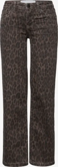 Street One Studio Wide Leg Jeans leo print washed (Damen)