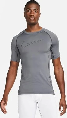Nike Pro Dri-FIT Funktionsshirt kurzarm iron grey/black (Herren)