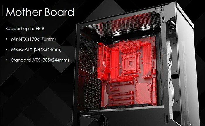 Raijintek Silenos, Glasfenster