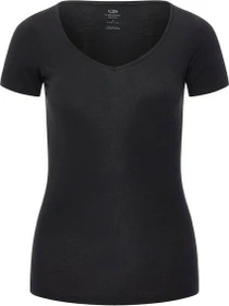 Icebreaker Siren Sweetheart Funktionsshirt kurzarm schwarz (Damen)