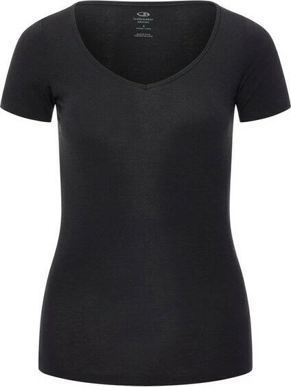 Icebreaker Siren Sweetheart Funktionsshirt kurzarm schwarz (Damen)