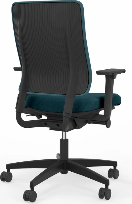 Viasit Drumback Creation Bürostuhl schwarz, Bezug petrol