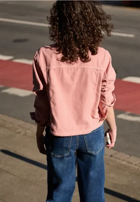 Street One Studio Pinke Waschung Jeansjacke pink authentic washed (Damen)