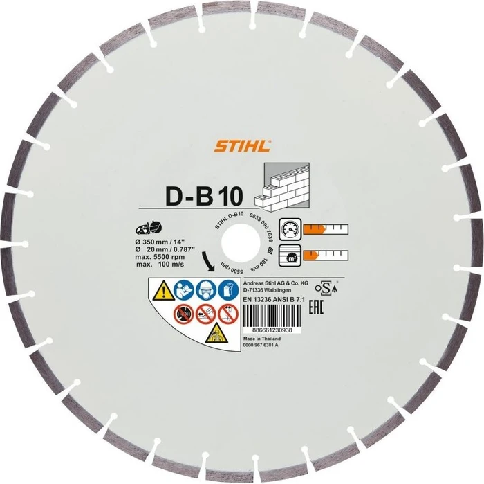 Stihl B10 Diamanttrennscheibe, 350mm, 1 Stück