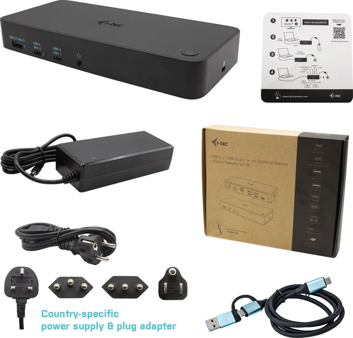 i-tec 3x Display Docking Station, USB-C 3.0 [Buchse]