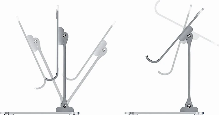 Inter-Tech MTS-200, Tablet-Stand bis 10", silber