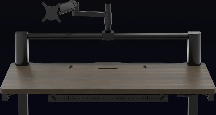 Corsair Platform:4 Elevate elektrisch höhenverstellbarer Sitz-Steh-Schreibtisch 120x76cm Walnuss/schwarz