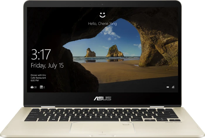 ASUS ZenBook Flip 14 UX461UA, Icicle Gold, Core i5-8250U, 8GB RAM, 512GB SSD, DE