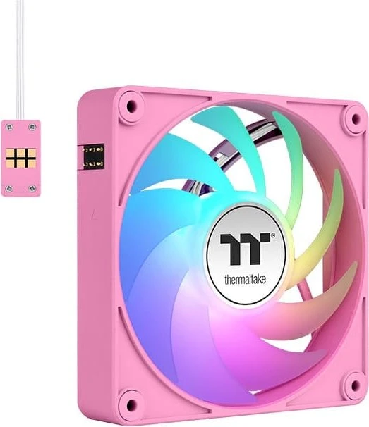 Thermaltake CT140 EX ARGB Sync Pink, rosa/weiß, 140mm, 3er-Pack