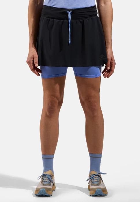 Odlo X-Alp Trail Lauf Rock kurz black/persian jewel (Damen)