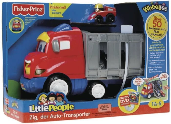 Mattel Fisher-Price Little People Zig, der Autotransporter