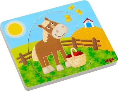 HABA Holzpuzzle Lustiges Landleben