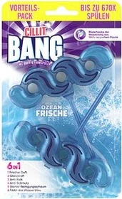 Cillit Bang 6in1 Blauspüler Ozean Frische WC-Duftspüler, 2 Stück