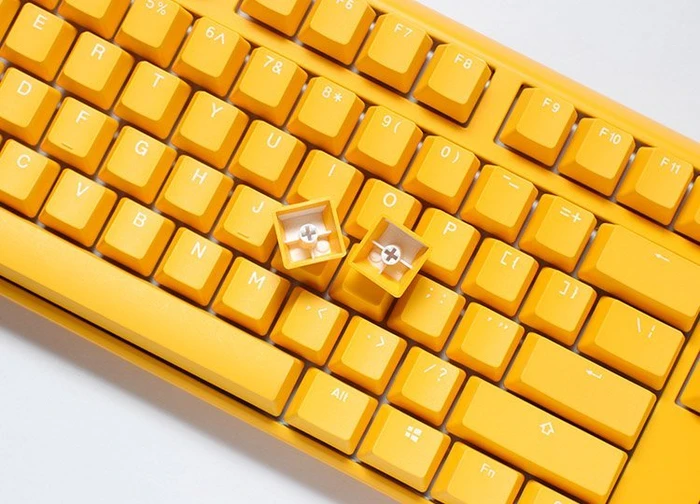 Ducky One 3 Yellow PBT, LEDs RGB, MX SPEED RGB Silver, USB, DE