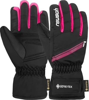 Reusch Tommy Gore-Tex Skihandschuhe black/pink glo (Junior)