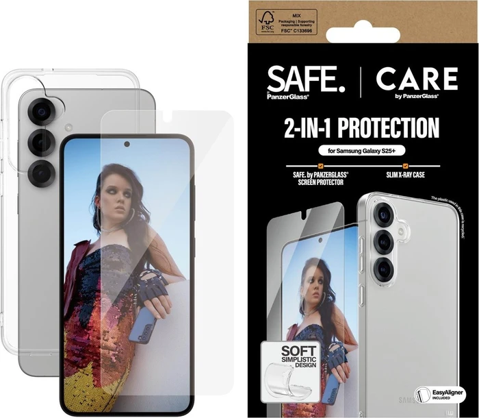 PanzerGlass Care Fashion 2-in-1 Bundle für Samsung Galaxy S25+