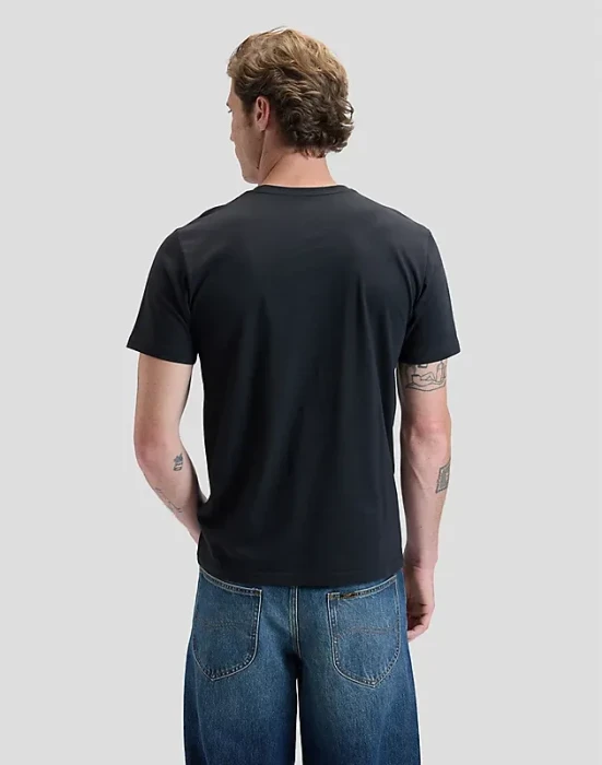 Lee Patch Logo T-Shirt kurzarm washed black (Herren)