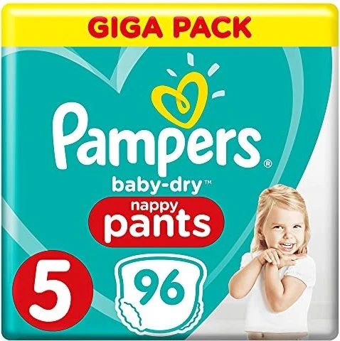 Pampers Baby-Dry pants Gr.5 Einwegwindel, 12-17kg, 96 Stück
