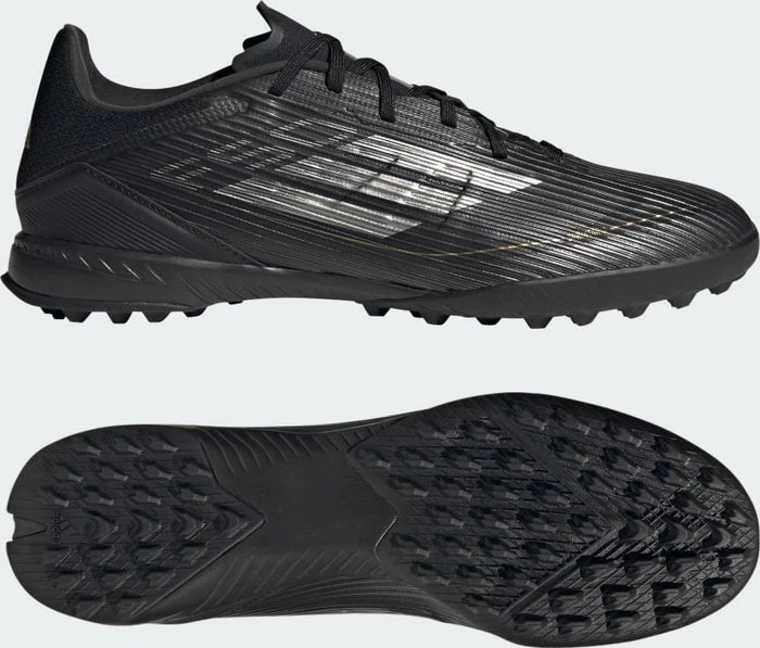 adidas F50 League TF core black/iron metallic/gold metallic