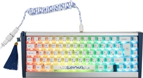 Ducky Year of the Dragon 2024, 65% Layout, weiß/blau, hot-swap, MX2A RGB PURPLE, USB, ND