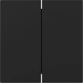 Gira System 55 Wippe 2fach gerade stehend, schwarz matt
