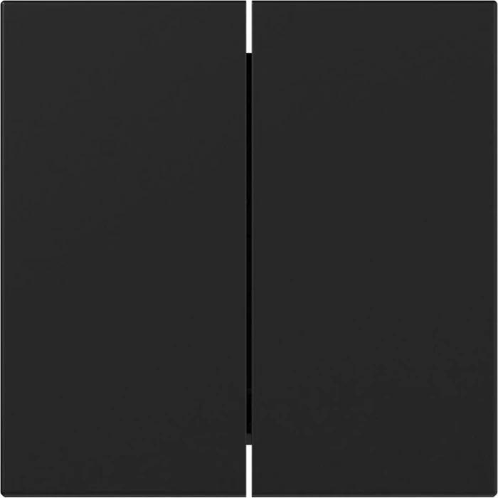 Gira System 55 Wippe 2fach gerade stehend, schwarz matt