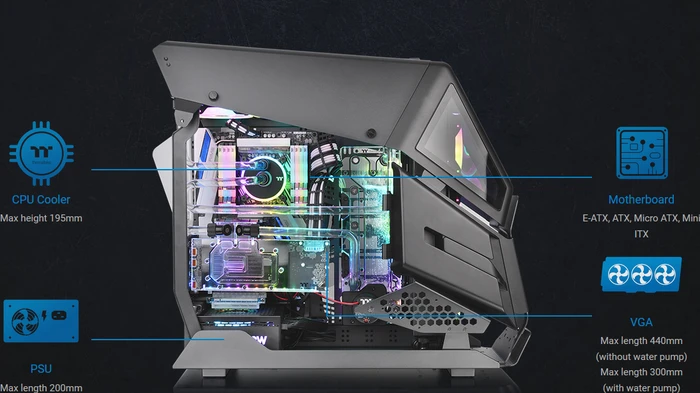 Thermaltake AH T600 Snow Edition, weiß, Glasfenster