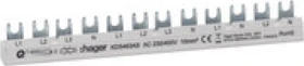 Hager Phasenschiene 12 Module 63A L1L2L3N-L1L2L3N-L1N-L2N QuickBusbar