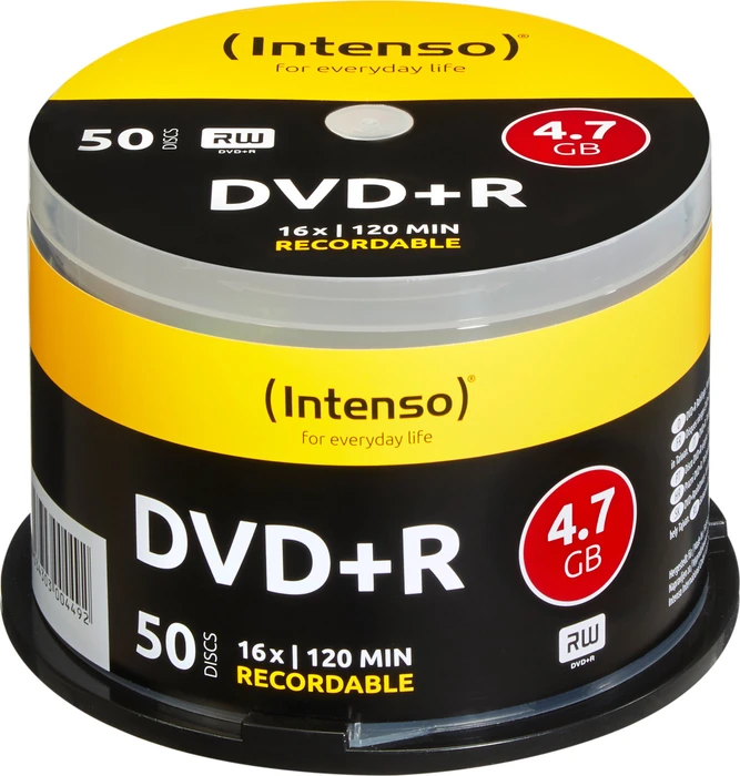 Intenso DVD+R 4.7GB, 16x, 50er Spindel
