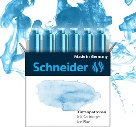 Schneider Pastell Standard-Tintenpatrone ice blue, 6er-Pack