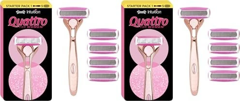 Wilkinson Sword Quattro for Women Rasierklinge, 4 Stück