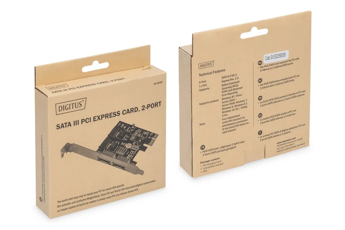 Digitus 2x SATA/2x eSATA, PCIe 2.0 x1