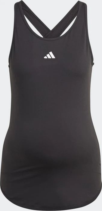 adidas Aeroready Train Essentials Slim-Fit Umstandsmode Funktionsshirt ärmellos schwarz/weiß (Damen)